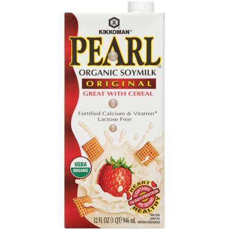 KIKKOMAN Kikkoman Pearl Organic Creamy Original Soymilk 32 oz., PK12 06136